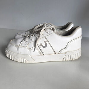 True Religion Sarahi Off White Logo Sneakers Size 8